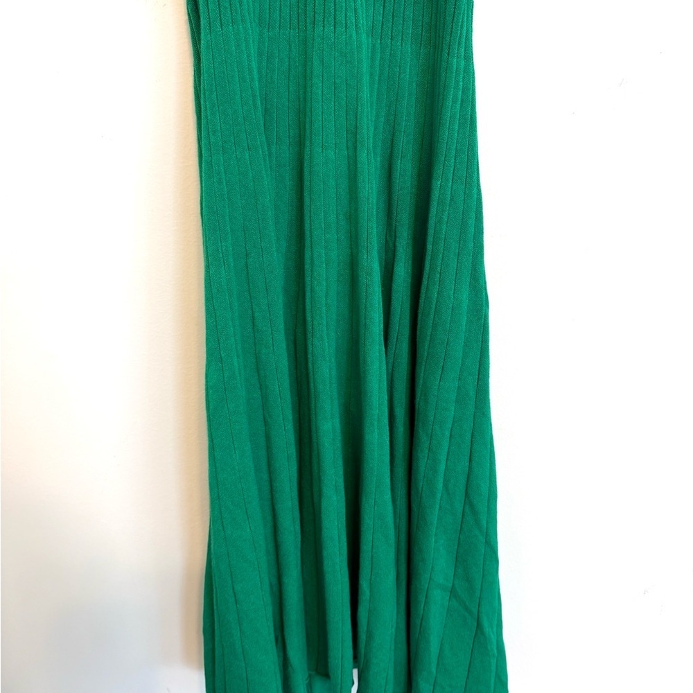 2/$30 - a new day - Green Midi Halter Sweater Dress Pleated NWT Medium - Picture 5 of 10